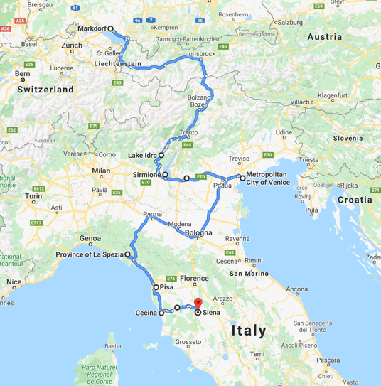 A Tour Of Central And Northern Italy